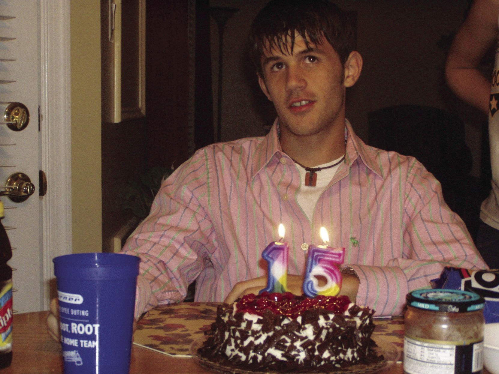 Ryan Diviney celebrating his 15th birthday with friends and family.